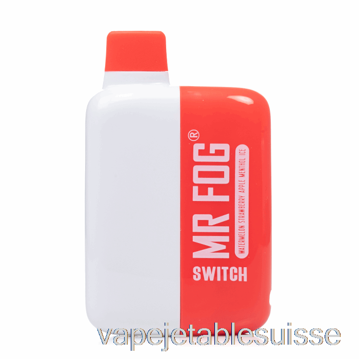 Vape Suisse Mr. Interrupteur Antibrouillard 5500 Jetable Pastèque Fraise Pomme Glace Mentholée